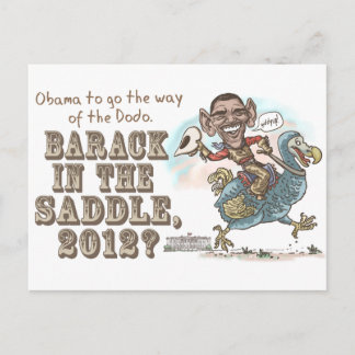 Anti-Obama Dodo Aussterben 2012 Postkarte