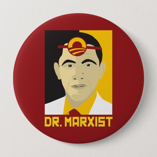 Anti-Obama: Doktor Marxist Button (Vorderseite)