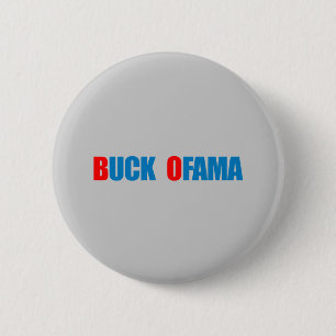 Anti-Obama - Dollar Ofama Blau Button