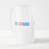 Anti-Obama - Dollar Ofama Mattglas Bierglas (Vorderseite Links)