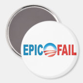 Anti-Obama Epic-Versag-Magnet Magnet (Vorderseite/Rückseite)