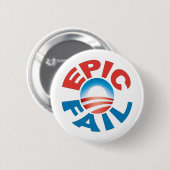 Anti-Obama-Epos versagen Knopf Button (Vorne & Hinten)