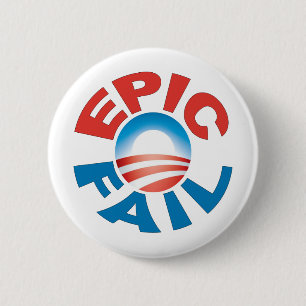Anti-Obama-Epos versagen Knopf Button