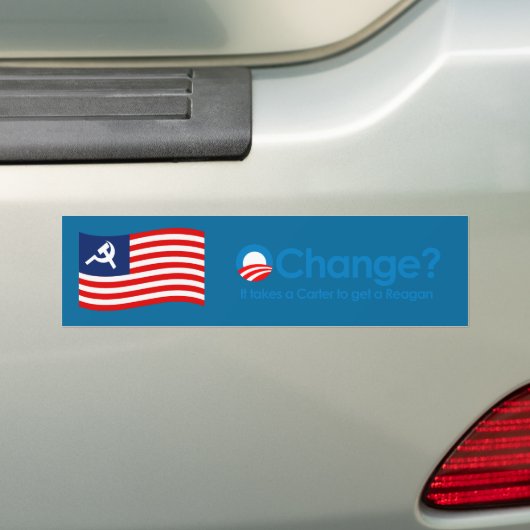Anti-Obama - es nimmt ein Carter, um einen Reagan Autoaufkleber (Auf Auto)