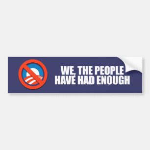 ANTI-OBAMA-, haben wir die Leute genug gehabt Autoaufkleber