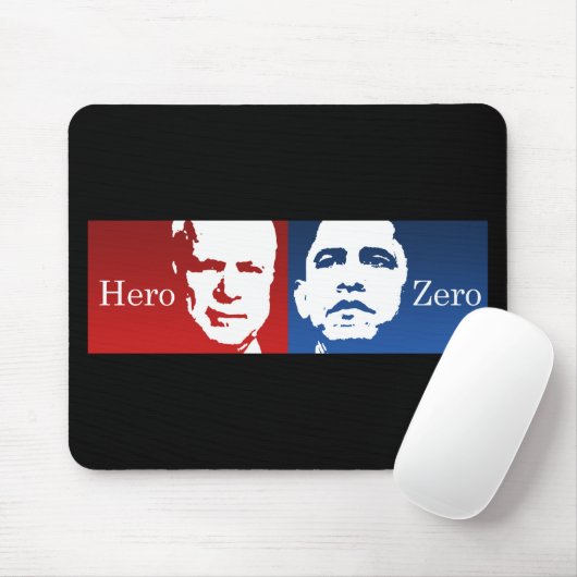 Anti-Obama - Held gegen null Mousepad (Mit Mouse)