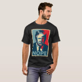 Anti Obama Hope Poster Nope T-Shirt (Vorne ganz)