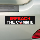 Anti Obama "Impeach The Commie" Autoaufkleber (Auf Auto)