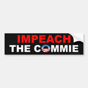 Anti Obama "Impeach The Commie" Autoaufkleber