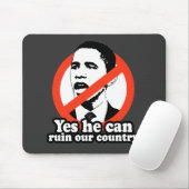 ANTI-OBAMA/JA KANN ER UNSER LAND RUINIEREN MOUSEPAD (Mit Mouse)