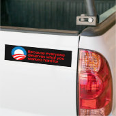 Anti-Obama - jeder verdient, was Sie schwer Autoaufkleber (Auf Lkw)