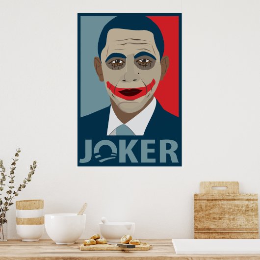 Anti-Obama-Joker Poster (Küche)