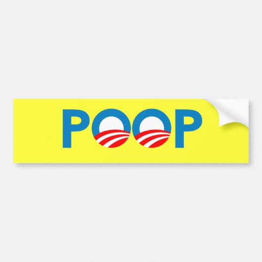 ANTI-OBAMA - KACKEN SIE AUTOAUFKLEBER (Vorne)