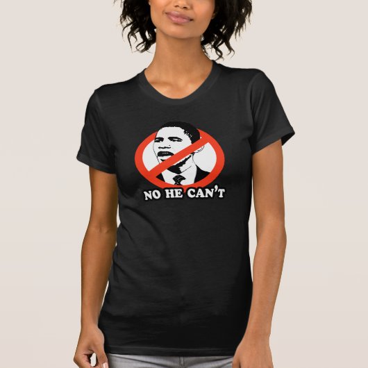 ANTI-OBAMA/KEIN KANN ER NICHT T - SHIRT (Vorderseite)