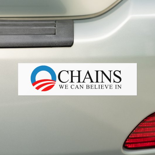 Anti-Obama - Ketten, die wir herein glauben können Autoaufkleber (Auf Auto)