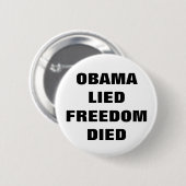 Anti-Obama-Knopf Button (Vorne & Hinten)