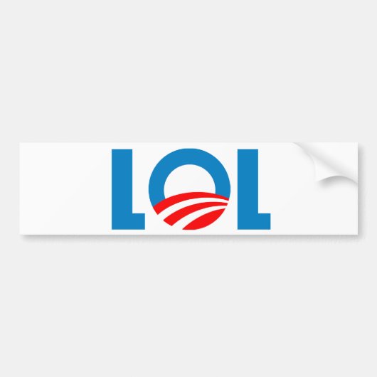 Anti-Obama - LOL Autoaufkleber (Vorne)