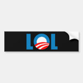 Anti-Obama - LOL Autoaufkleber (Vorne)