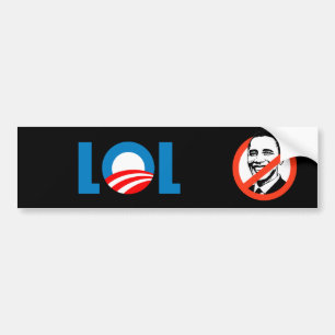 Anti-Obama - LOL Autoaufkleber
