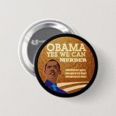 Anti-Obama-Mord Inc. Button (Vorne & Hinten)