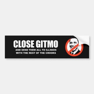 Anti-Obama - nahes gitmo und schicken sie zu Autoaufkleber