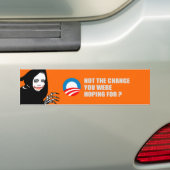 Anti-Obama - NICHT die ÄNDERUNG, die SIE FÜR t Autoaufkleber (Auf Auto)