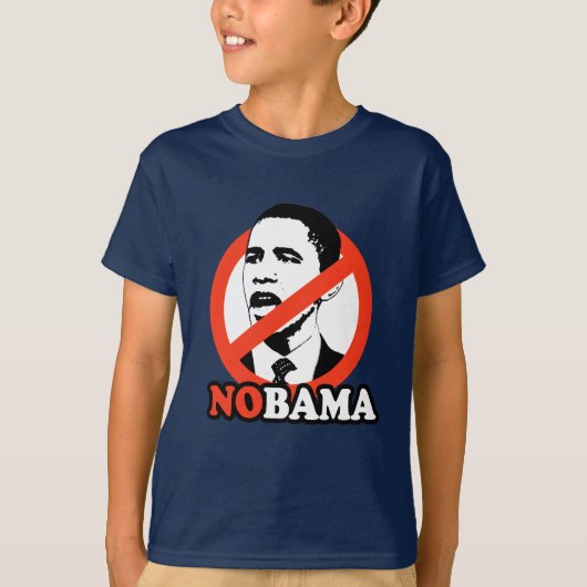 ANTI-OBAMA/NOBAMA T - SHIRT (Vorderseite)
