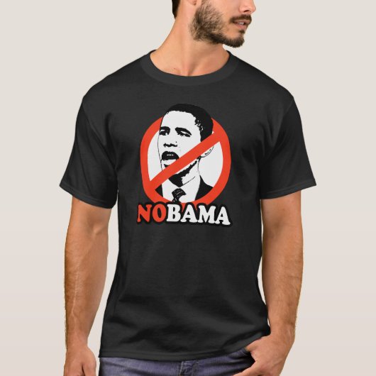 ANTI-OBAMA/NOBAMA T - SHIRT (Vorderseite)