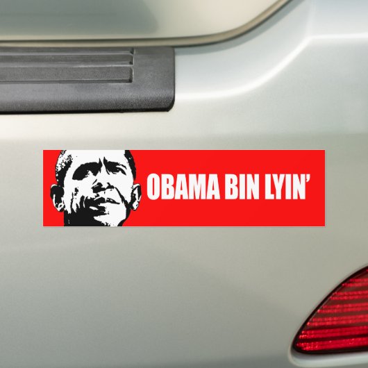 Anti-Obama- - Obama-Behälter lyin Autoaufkleber (Auf Auto)