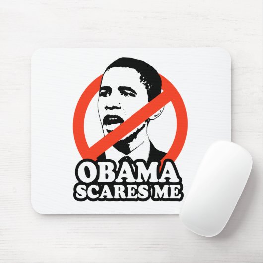 ANTI-OBAMA/OBAMA ERSCHRICKT MICH T - Shirt Mousepad (Mit Mouse)