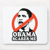 ANTI-OBAMA/OBAMA ERSCHRICKT MICH T - Shirt Mousepad (Vorne)