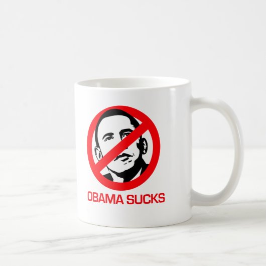 Anti-Obama - Obama ist zum Kotzen Kaffeetasse (Rechts)