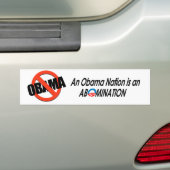 Anti-Obama - Obamanation 2 Autoaufkleber (Auf Auto)