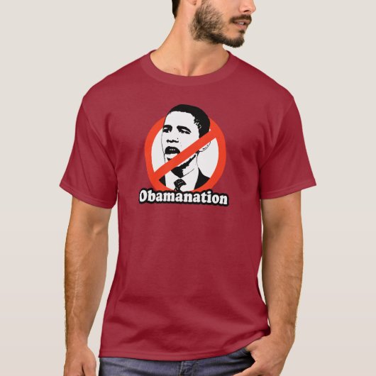 ANTI-OBAMA/OBAMANATION T - SHIRT (Vorderseite)