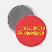 Anti-Obama-Obamunismus Magnet (Vorderseite/Rückseite)