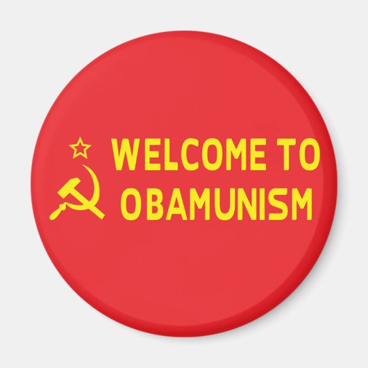 Anti-Obama-Obamunismus Magnet (Vorne)