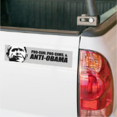 Anti-Obama - PRO-GOD PRO-GUNS ANTI-OBAMA Autoaufkleber (Auf Lkw)