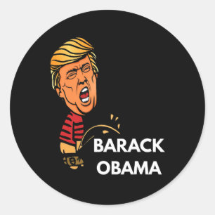 Anti Obama Pro Trump konservativer Patriot Politis Runder Aufkleber