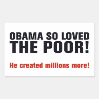 Anti-Obama Rechteckiger Aufkleber