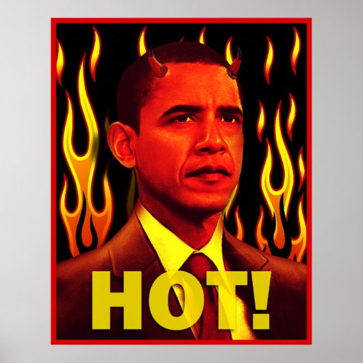 Anti-Obama Red Devil Giant Poster (Vorne)