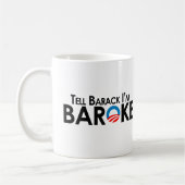 Anti-Obama - sagen Sie Barack Im Baroke Kaffeetasse (Links)