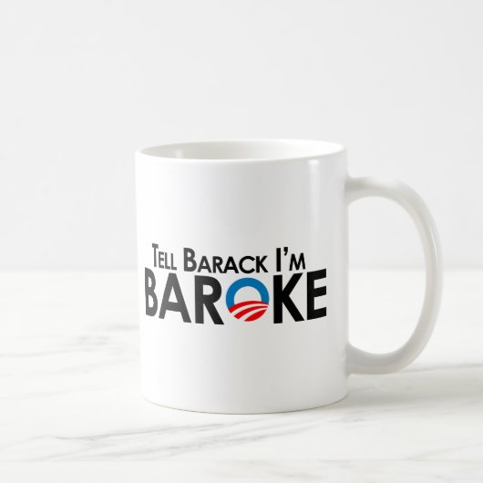 Anti-Obama - sagen Sie Barack Im Baroke Kaffeetasse (Rechts)
