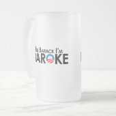 Anti-Obama - sagen Sie Barack Im Baroke Mattglas Bierglas (Vorderseite Links)