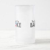 Anti-Obama - sagen Sie Barack Im Baroke Mattglas Bierglas (Mittel)