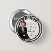 Anti-Obama-Scherz-Button Button (Vorne & Hinten)