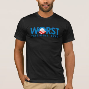 Anti-Obama - schlechtester Präsident Ever T-Shirt