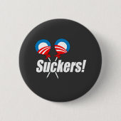Anti-Obama - Schwindel Button (Vorderseite)
