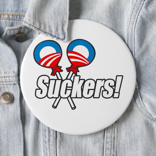 Anti-Obama - Schwindel Button (Beispiel)