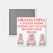 Anti-Obama-Shirt Magnet (Vorderseite/Rückseite)