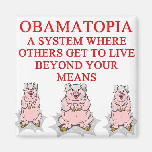 Anti-Obama-Shirt Magnet (Vorne)